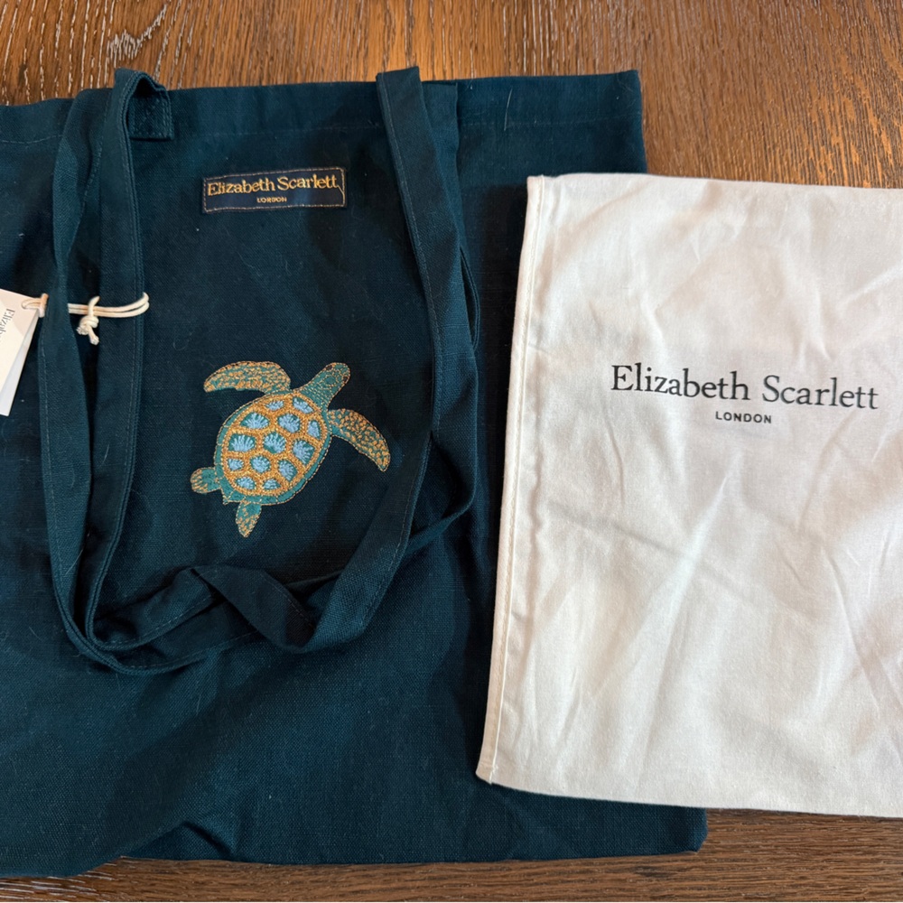 Elizabeth Scarlett LondonTote Bag with Swimming Turtle Design